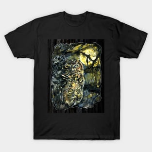 Forest Sage Great Horned Owl T-Shirt